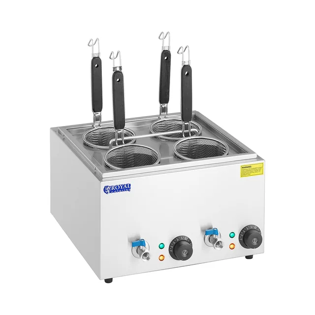Royal Catering Nudelkocher mit 4 Körben - Temperatur: 30 - 110 °C