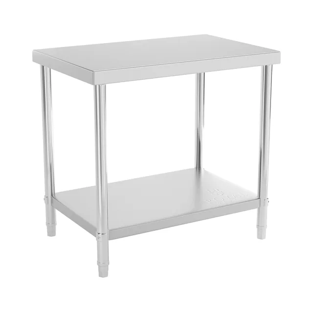 Edelstahl-Arbeitstisch - ECO - 90 x 60 cm - 250 kg - Royal Catering