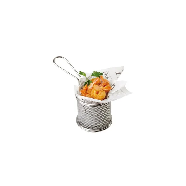 APS Servier-Frittierkorb SNACKHOLDER Ø 9cm Edelstahl