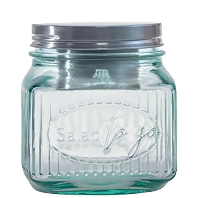 Salad to go Einmachglas 14cm; 80cl mit Deckel